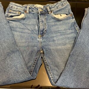 Zara Women's Skinny Jeans in Light Blue
